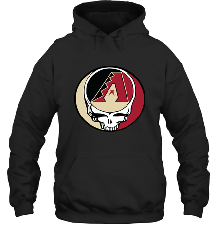 Arizona Diamondbacks Grateful Dead Steal Your Face Baseball Adult Hoodie Sweatshirt Adult Hoodie Sweatshirt / Black / S Adult Hoodie Sweatshirt - VeigarTee