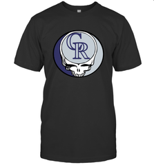 Colorado Rockies Grateful Dead Steal Your Face Baseball Mens T-Shirt Mens T-Shirt - VeigarTee