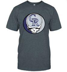 Colorado Rockies Grateful Dead Steal Your Face Baseball Mens T-Shirt Mens T-Shirt - VeigarTee