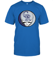 Colorado Rockies Grateful Dead Steal Your Face Baseball Mens T-Shirt Mens T-Shirt - VeigarTee