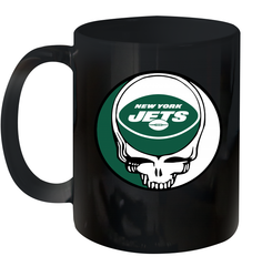 New York Jets Grateful Dead Steal Your Face NFL Football Ceramic Mug 11oz