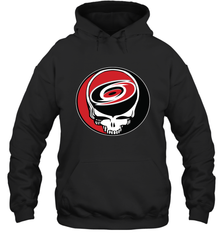 Carolina Hurricanes Grateful Dead Steal Your Face Hockey NHL Adult Hoodie Sweatshirt Adult Hoodie Sweatshirt - VeigarTee