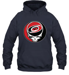 Carolina Hurricanes Grateful Dead Steal Your Face Hockey NHL Adult Hoodie Sweatshirt Adult Hoodie Sweatshirt - VeigarTee