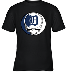 Detroit Tigers Grateful Dead Steal Your Face Baseball Youth T-Shirt Youth T-Shirt - VeigarTee