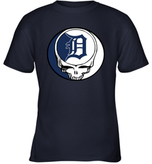 Detroit Tigers Grateful Dead Steal Your Face Baseball Youth T-Shirt Youth T-Shirt - VeigarTee