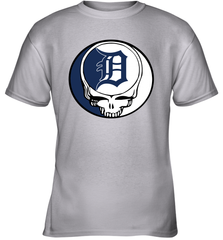 Detroit Tigers Grateful Dead Steal Your Face Baseball Youth T-Shirt Youth T-Shirt - VeigarTee