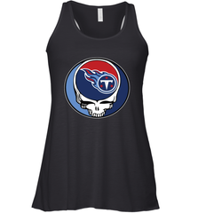 Tennessee Titans Grateful Dead Steal Your Face NFL Football Womens Racerback Tank Top Womens Racerback Tank Top - VeigarTee