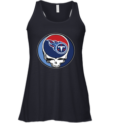 Tennessee Titans Grateful Dead Steal Your Face NFL Football Womens Racerback Tank Top Womens Racerback Tank Top - VeigarTee