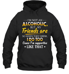 Im Not An Alcoholic But My Friends Are Adult Hoodie Sweatshirt