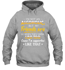 Im Not An Alcoholic But My Friends Are Adult Hoodie Sweatshirt Adult Hoodie Sweatshirt - VeigarTee