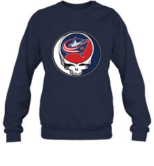 Columbus Blue Grateful Dead Steal Your Face Hockey NHL Adult Sweatshirt Adult Sweatshirt - VeigarTee