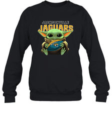 Baby Yoda Loves The Jacksonville Jaguars Star Wars Baby Yoda Hugs Jaguars NFL Adult Sweatshirt Adult Sweatshirt - VeigarTee