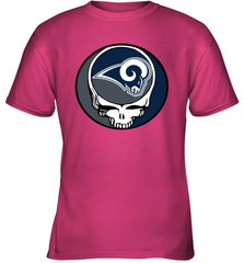 Los Angeles Rams Grateful Dead Steal Your Face NFL Football Youth T-Shirt Youth T-Shirt - VeigarTee