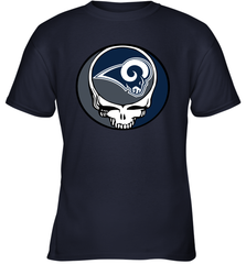 Los Angeles Rams Grateful Dead Steal Your Face NFL Football Youth T-Shirt Youth T-Shirt - VeigarTee