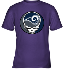 Los Angeles Rams Grateful Dead Steal Your Face NFL Football Youth T-Shirt Youth T-Shirt - VeigarTee