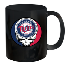 Minnesota Twins Grateful Dead Steal Your Face Baseball Ceramic Mug 11oz Ceramic Mug 11oz - VeigarTee