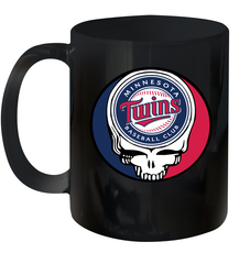 Minnesota Twins Grateful Dead Steal Your Face Baseball Ceramic Mug 11oz Ceramic Mug 11oz - VeigarTee