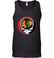 Chicago Blackhawks Grateful Dead Steal Your Face Hockey NHL Mens Tank Top Mens Tank Top - VeigarTee