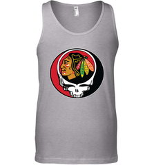Chicago Blackhawks Grateful Dead Steal Your Face Hockey NHL Mens Tank Top Mens Tank Top - VeigarTee
