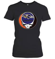 Baltimore Ravens Grateful Dead Steal Your Face NFL Football Womens T-Shirt