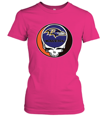 Baltimore Ravens Grateful Dead Steal Your Face NFL Football Womens T-Shirt Womens T-Shirt - VeigarTee