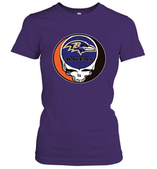 Baltimore Ravens Grateful Dead Steal Your Face NFL Football Womens T-Shirt Womens T-Shirt - VeigarTee