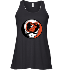 Baltimore Orioles Grateful Dead Steal Your Face Baseball Womens Racerback Tank Top Womens Racerback Tank Top - VeigarTee
