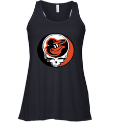 Baltimore Orioles Grateful Dead Steal Your Face Baseball Womens Racerback Tank Top Womens Racerback Tank Top - VeigarTee