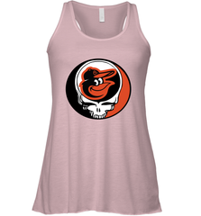 Baltimore Orioles Grateful Dead Steal Your Face Baseball Womens Racerback Tank Top Womens Racerback Tank Top - VeigarTee