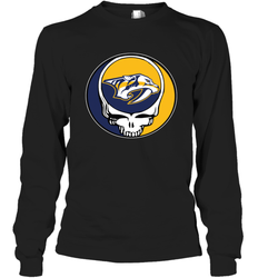 Nashville Predators Grateful Dead Steal Your Face Hockey NHL Adult Long Sleeve T-Shirt