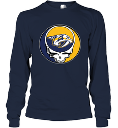 Nashville Predators Grateful Dead Steal Your Face Hockey NHL Adult Long Sleeve T-Shirt