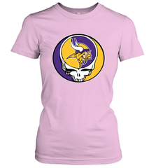 Minnesota Vikings Grateful Dead Steal Your Face NFL Football Womens T-Shirt Womens T-Shirt - VeigarTee