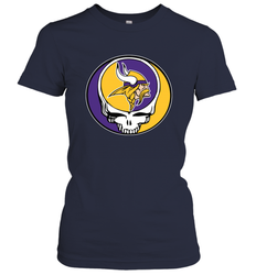 Minnesota Vikings Grateful Dead Steal Your Face NFL Football Womens T-Shirt