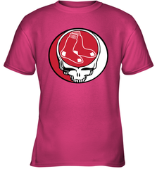 Boston Red Sox Grateful Dead Steal Your Face Baseball Youth T-Shirt Youth T-Shirt - VeigarTee