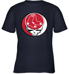 Boston Red Sox Grateful Dead Steal Your Face Baseball Youth T-Shirt Youth T-Shirt - VeigarTee