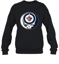 Winnipeg Jets Grateful Dead Steal Your Face Hockey NHL Adult Sweatshirt