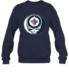 Winnipeg Jets Grateful Dead Steal Your Face Hockey NHL Adult Sweatshirt