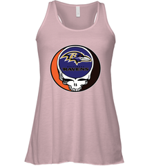 Baltimore Ravens Grateful Dead Steal Your Face NFL Football Womens Racerback Tank Top Womens Racerback Tank Top - VeigarTee