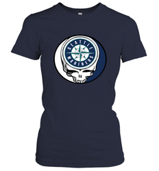 Seattle Mariners Grateful Dead Steal Your Face Baseball Womens T-Shirt
