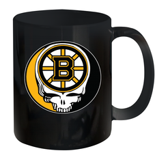 Boston Bruins Grateful Dead Steal Your Face Hockey NHL Ceramic Mug 11oz Ceramic Mug 11oz - VeigarTee