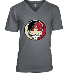 Arizona Diamondbacks Grateful Dead Steal Your Face Baseball Mens V-Neck T-Shirt Mens V-Neck T-Shirt - VeigarTee