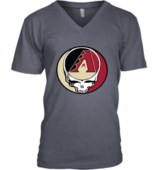 Arizona Diamondbacks Grateful Dead Steal Your Face Baseball Mens V-Neck T-Shirt Mens V-Neck T-Shirt - VeigarTee