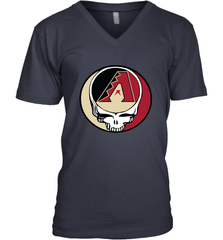 Arizona Diamondbacks Grateful Dead Steal Your Face Baseball Mens V-Neck T-Shirt Mens V-Neck T-Shirt - VeigarTee