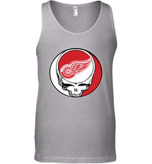 Detroit Red Wings Grateful Dead Steal Your Face Hockey NHL Mens Tank Top Mens Tank Top - VeigarTee