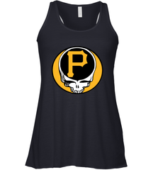 Pittsburgh Pirates Grateful Dead Steal Your Face Baseball Womens Racerback Tank Top Womens Racerback Tank Top - VeigarTee