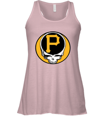 Pittsburgh Pirates Grateful Dead Steal Your Face Baseball Womens Racerback Tank Top Womens Racerback Tank Top - VeigarTee