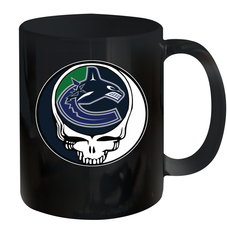 Vancouver Canucks Grateful Dead Steal Your Face Hockey NHL Ceramic Mug 11oz Ceramic Mug 11oz - VeigarTee