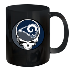 Los Angeles Rams Grateful Dead Steal Your Face NFL Football Ceramic Mug 11oz Ceramic Mug 11oz - VeigarTee