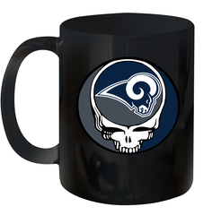 Los Angeles Rams Grateful Dead Steal Your Face NFL Football Ceramic Mug 11oz