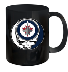 Winnipeg Jets Grateful Dead Steal Your Face Hockey NHL Ceramic Mug 11oz Ceramic Mug 11oz - VeigarTee